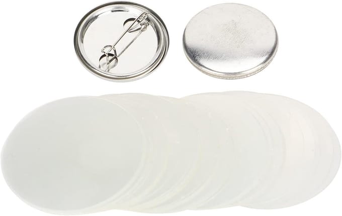 DIY Brooch Badge Button Embleem Medaillon Onderdelen - 100 Stuks Pin Button Bezel voor Creatieve Klussen (32MM)