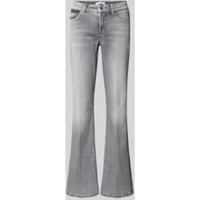 Flared jeans met siersteentjes in 5-pocketmodel model 'PARIS'