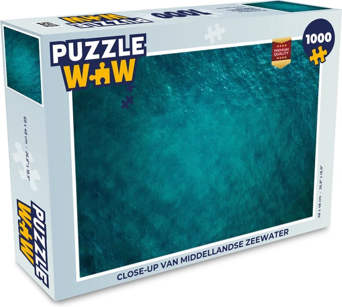 Puzzel Close-up van Middellandse Zeewater - Legpuzzel - Puzzel 1000 stukjes volwassenen
