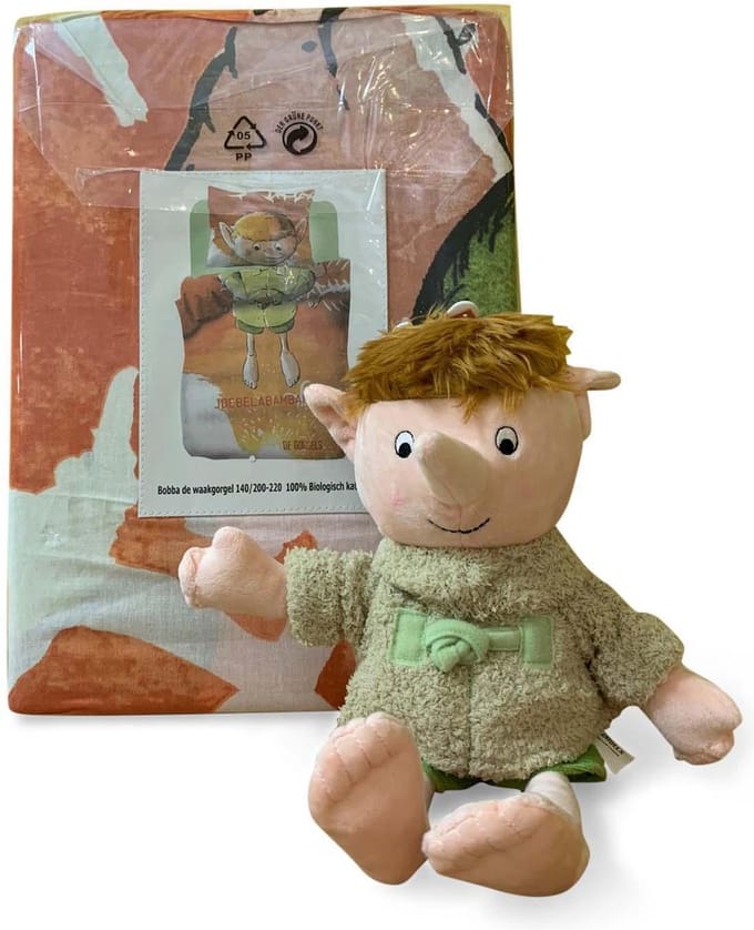 De Gorgels Bobba - voordeelpakket met dekbed Waakgorgels + knuffelpop