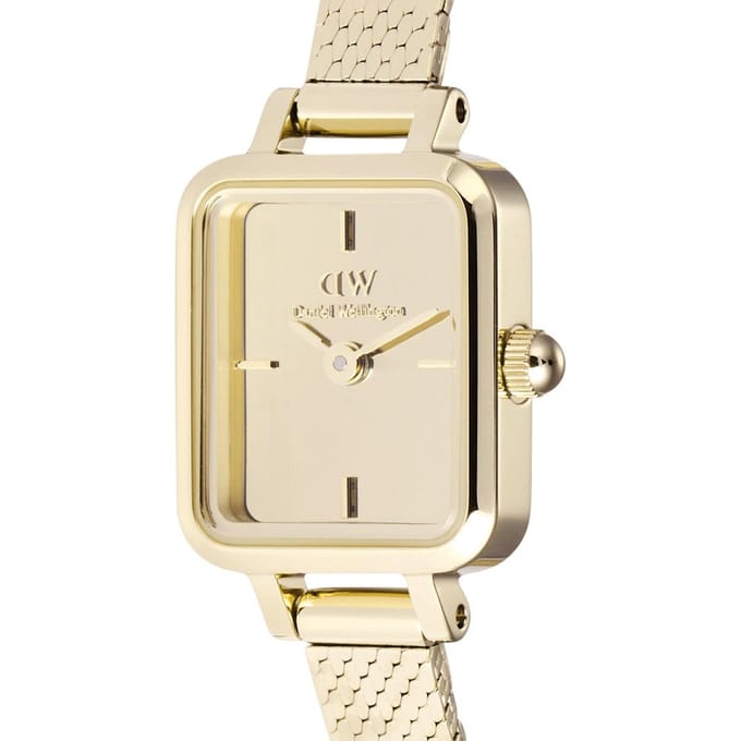 Daniel Wellington Quadro DW00100801 Quadro Mini Reflection Evergold Horloge