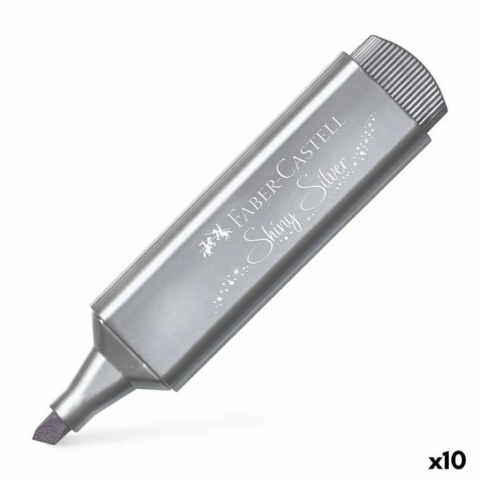 Fluoriscerende Markeerstift Faber-Castell Textliner 46 Ziverachtig 10 Stuks