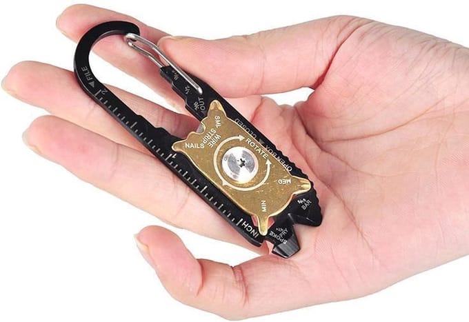 CHPN - Sleutelhanger - Survival tool - Tool - Kamperen - 20 Functies - Gadget - Survival Gadget | Multitool Sleutelhanger - Multifunctioneel - Cadeau - Vaderdag