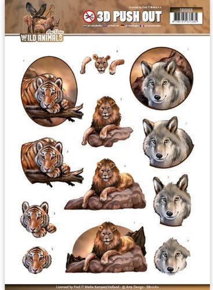 Uitdrukvel  - Amy Design - Wild Animals