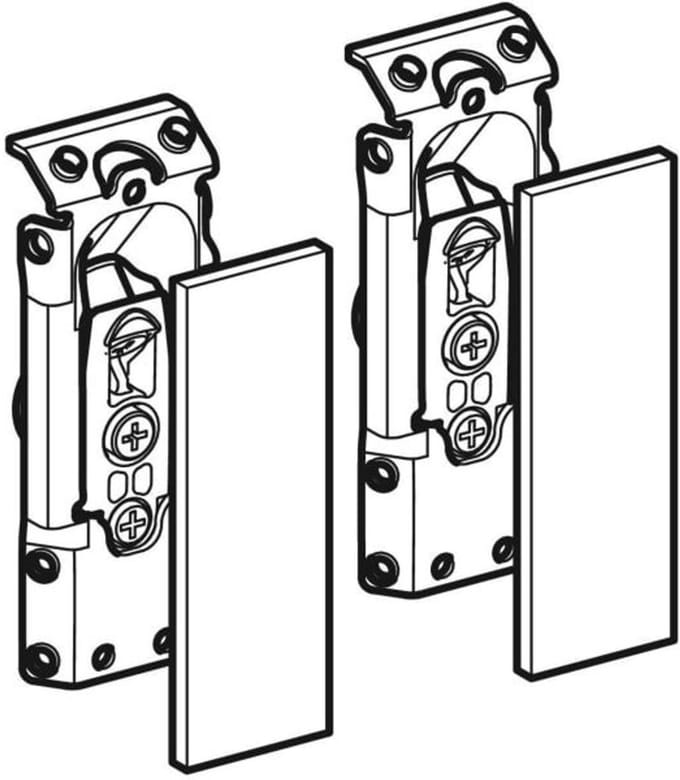 Geberit Option Kastophanger in set, best.uit:2 afdekkappen u.2 ophangers, 595152000