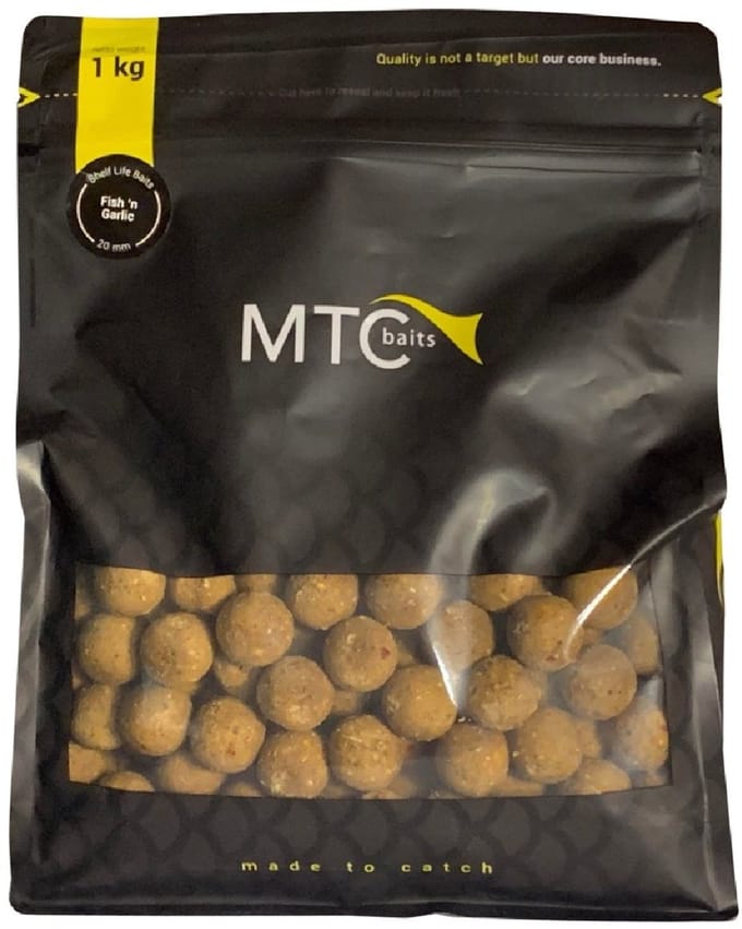 MTC Baits Fish 'n Garlic Boilies 16mm 5kg