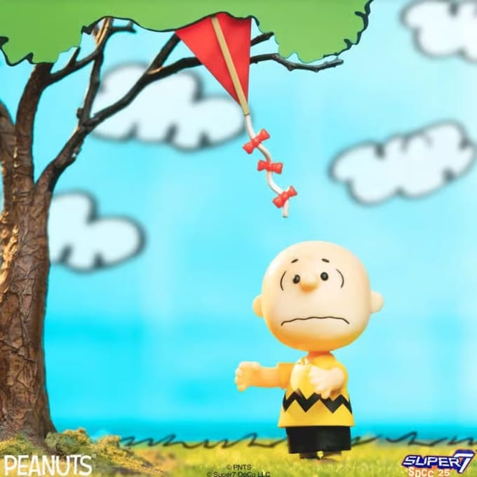 Super7 Charlie Brown and the Kite-Eating Tree ReAction Figure with Diorama Box
