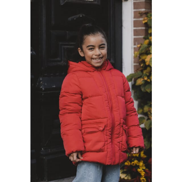 LOOXS Little Meisjes jas - Maat 110 in de kleur rood van 100% Polyester - 2531-7210-416
