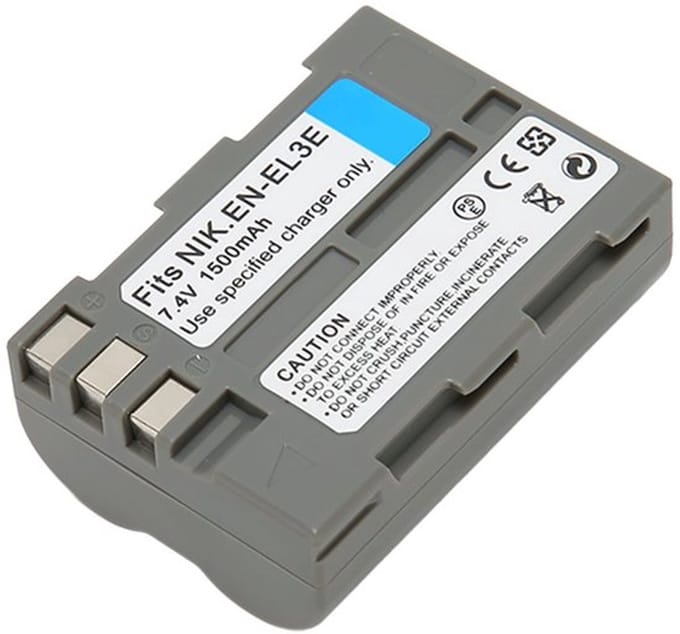 Dailygoody - En-El3E Camera Vervangende Batterij - 1500mAh