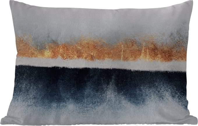 Buitenkussens - Tuin - Goud - Abstract - Design - 50x30 cm