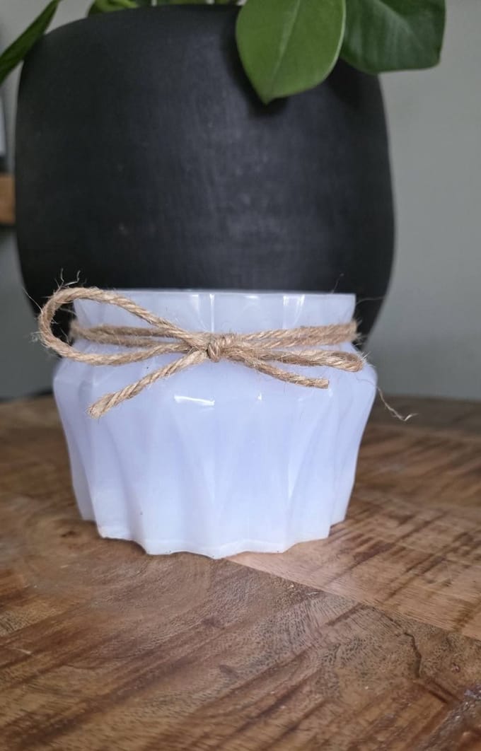 Handgemaakte Epoxy Bloempot – Stijlvol & Uniek Laserkado