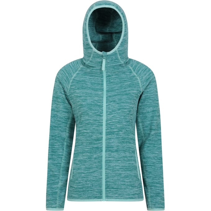 Mountain Warehouse Dames/Dames Lleyn II Melange Full Zip Hoodie (Teal)