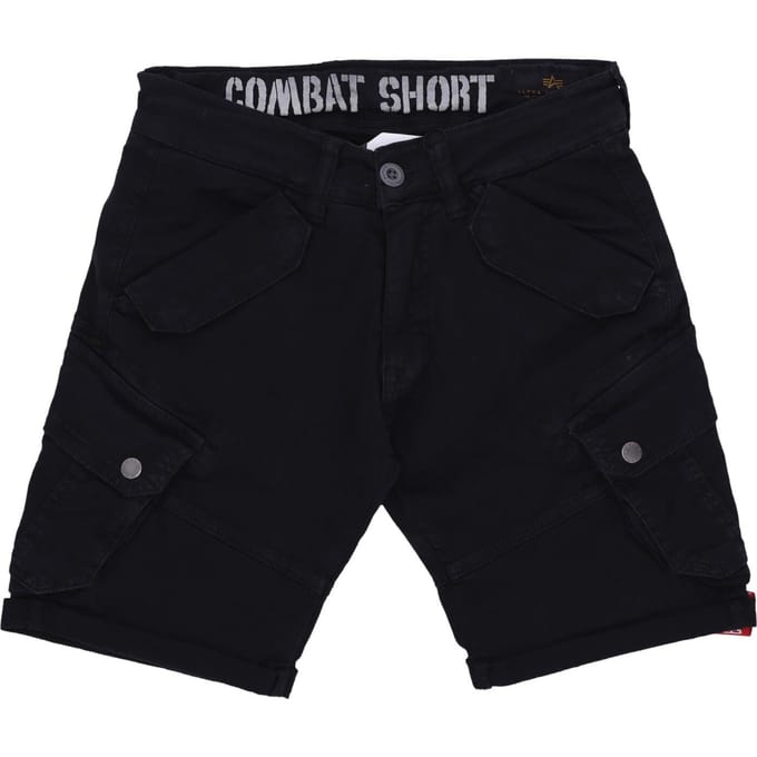 Combat korte zwarte broek voor heren
