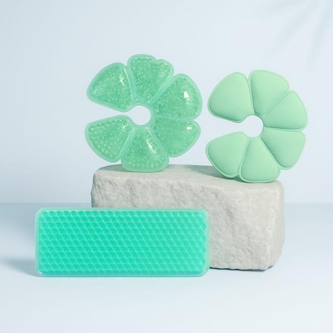 Bevalling thermopads - borst & perineum - zwangerschap borstvoeding - Groen