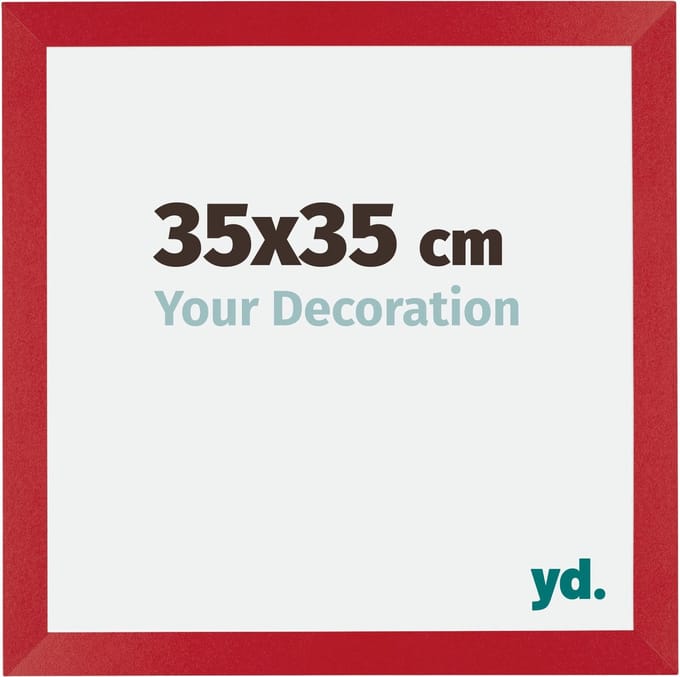 Your Decoration - Fotolijst 35x35 cm - MDF - Rood - Mura