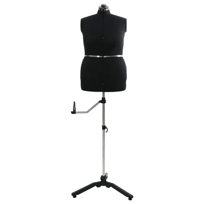 Mannequin de couture réglable pour femme Velours Noir