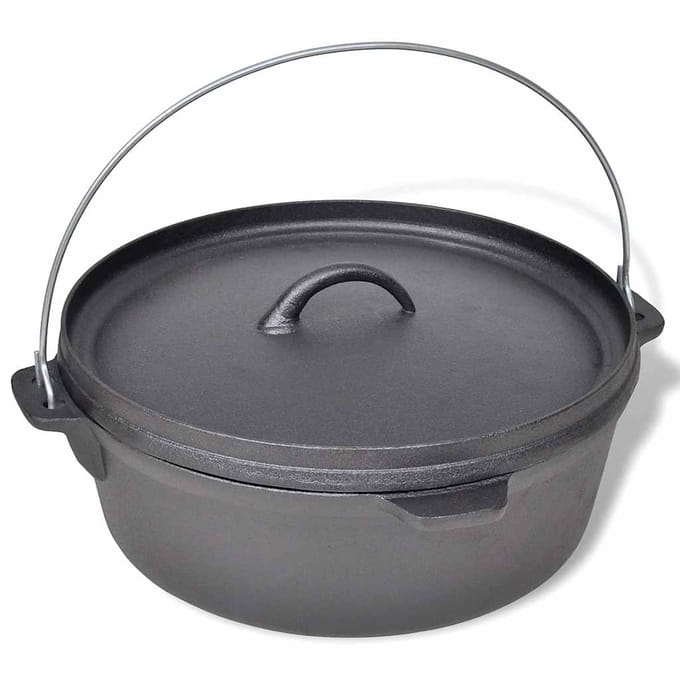 vidaXL - Braadpan - 5,6 - L - inclusief - accessoires