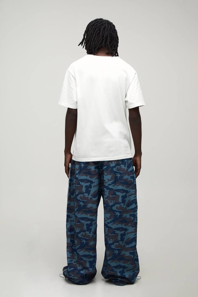 Extreme Parachute Camo Trainingsbroek | Blue | Size Small