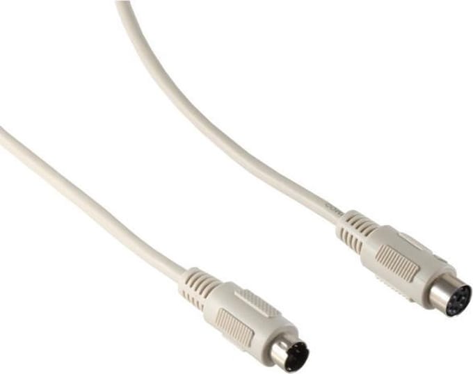 S-Impuls Mini DIN 6-pins PS/2 data verlengkabel / beige - 1,8 meter