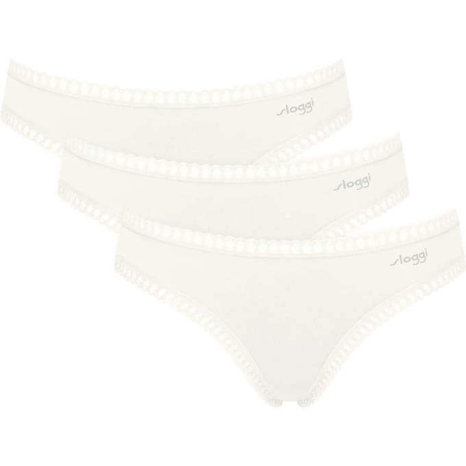 Sloggi Women GO Crush Mini (3-pack) - dames slip - wit
