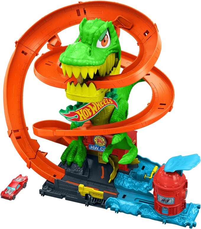 Hot Wheels City T-Rex Blaze Battle Voertuigen
