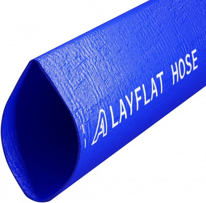 25mm Layflat Waterafvoerslang 30 Meter Blauw voor Drainage en Irrigatie