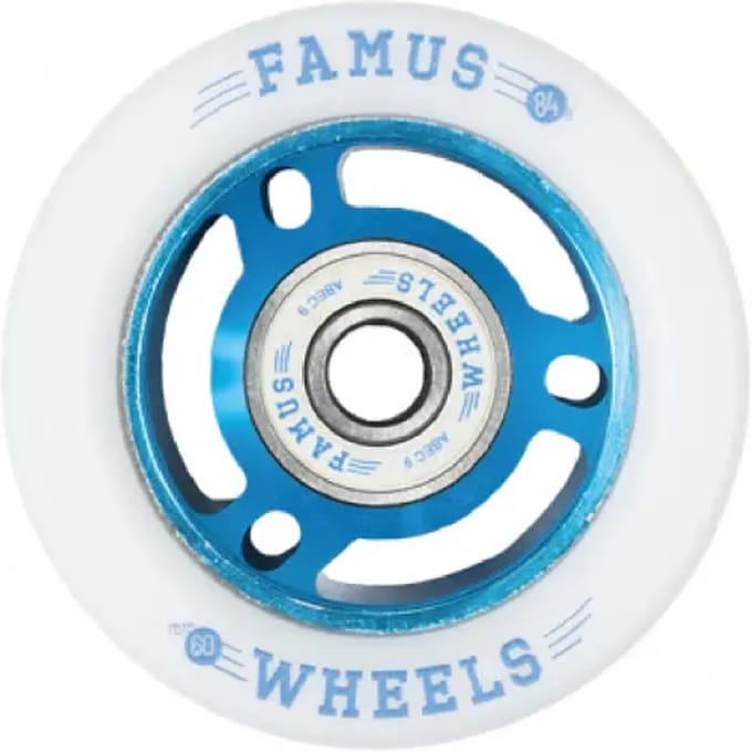 Set van 8 rollerwielen Famus Wheels 88A