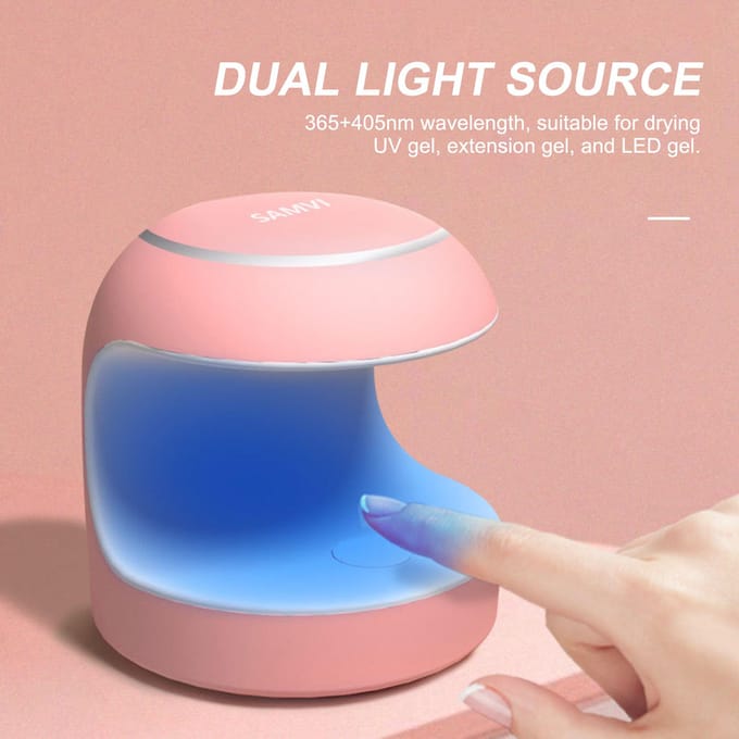 Mini UV LED Nagellamp Gel Polish Nageldroger Uithardingslamp USB Nagel UV Licht LED Therapie Licht Nagel roze