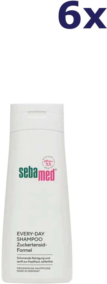 6x Sebamed Shampoo Every-Day 200ml