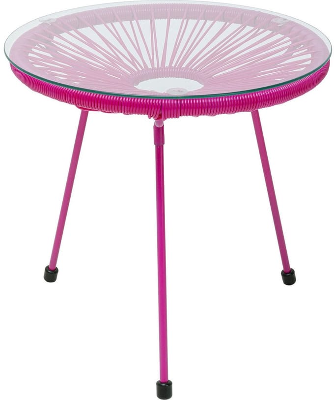 Tuin Bijzettafel Acapulco Mono roze Kare Design