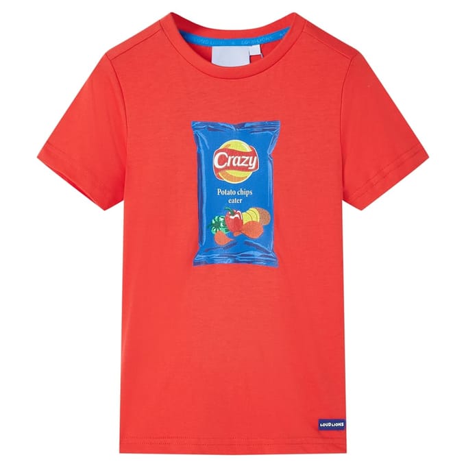vidaXL Kindershirt met korte mouwen 140 rood