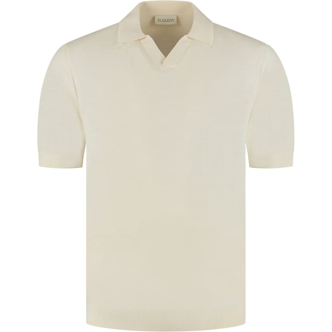 Duquezzi Merino Buttonless Polo Polos Off White Dqc30026007