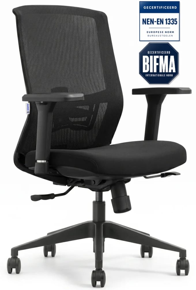 Stane Classic Basic Ergonomische Bureaustoel - Office Chair - Bureaustoelen voor Volwassenen - NEN-EN1335
