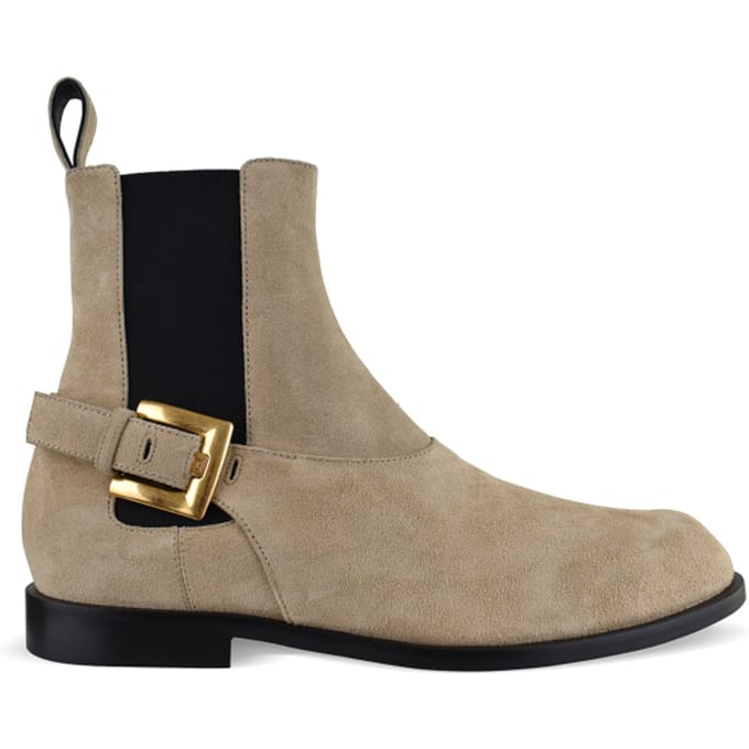 Balmain Balmain Anthem Chelsea-laarzen Beige