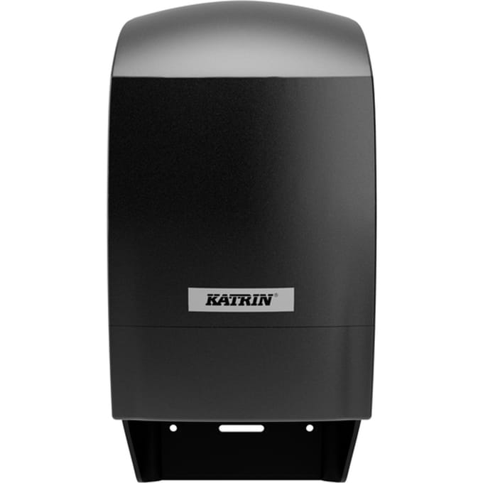 Toiletpapierdispenser Katrin systeemrol duo zwart 77519