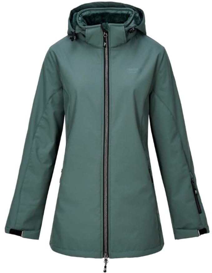 Nordberg Tiara Dames Gevoerde Softshell Ls06401-lg - Kleur Groen - Maat 4XL