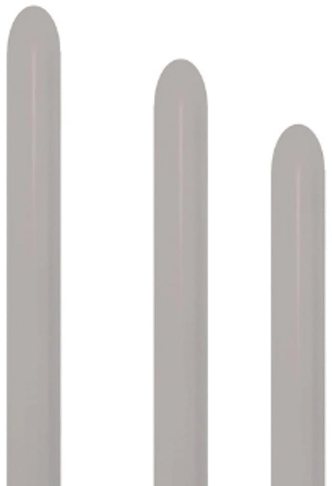 Modeleerballon grijs - 260s - 50stuks - Sempertex