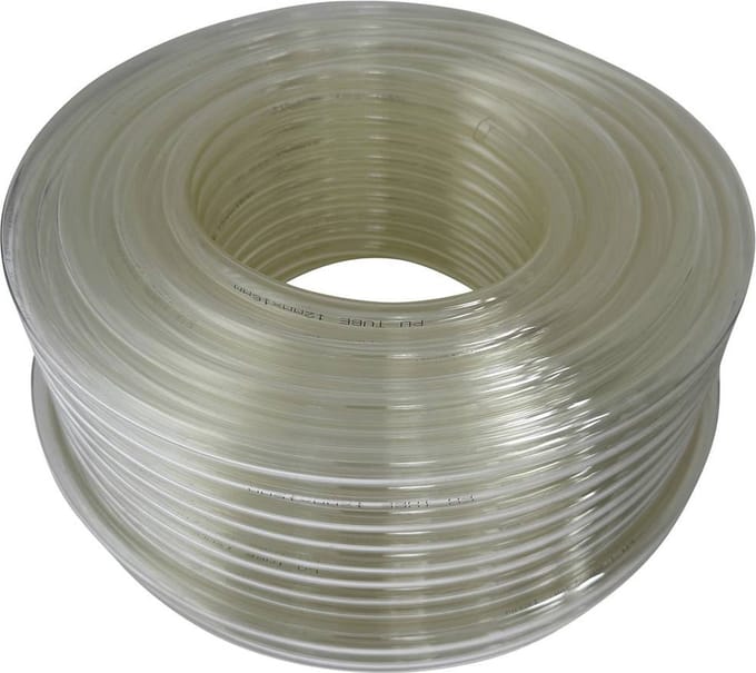 TRU COMPONENTS Persluchtslang TC-12832960 PU6X4 Transparent Polyurethaan Transparant Binnendiameter: 4 mm 10 bar 100 m