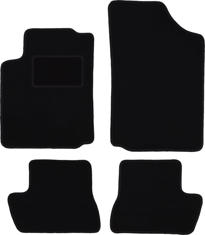 Zwarte veloursmatten voor: Citroen C3 Pluriel cabrio (2003-2010)