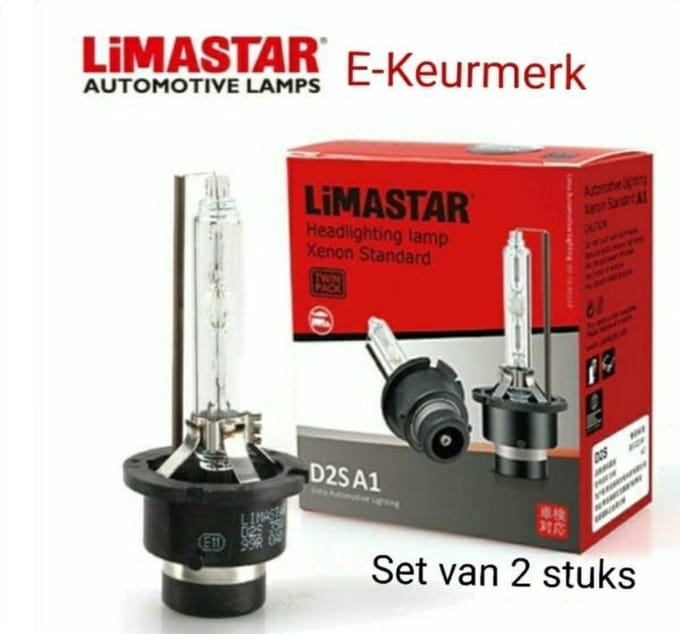 LIMASTAR D2S 6000K Coolblue Set van 2stuks E-Keurmerk Origineel