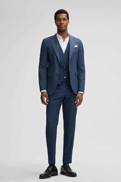 Combinatiecolbert Alzer, navy gemêleerd