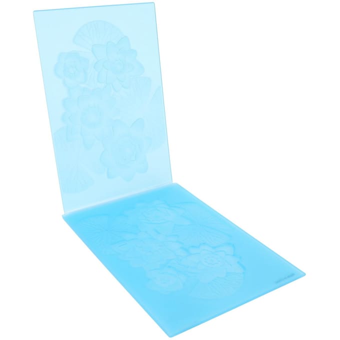 Embossing Folder A6 Formaat Bloemen Plastic 3D Getextureerd Bloemen Achtergrond voor Kaarten Maken Scrapbooking white