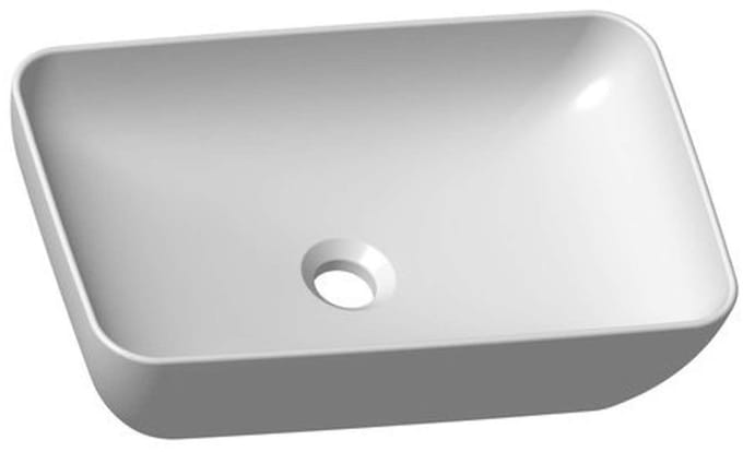 Ravak UNI - Opbouwwastafel, 50x31 cm, zonder overloop, wit XJX01150001