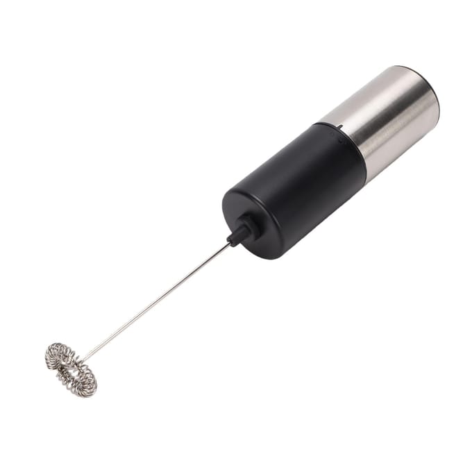 Krachtige Melkschuimer Staaf Elektrische Garde Schuimmaker Handheld Drankmixer met Houder voor Warme Chocolade black