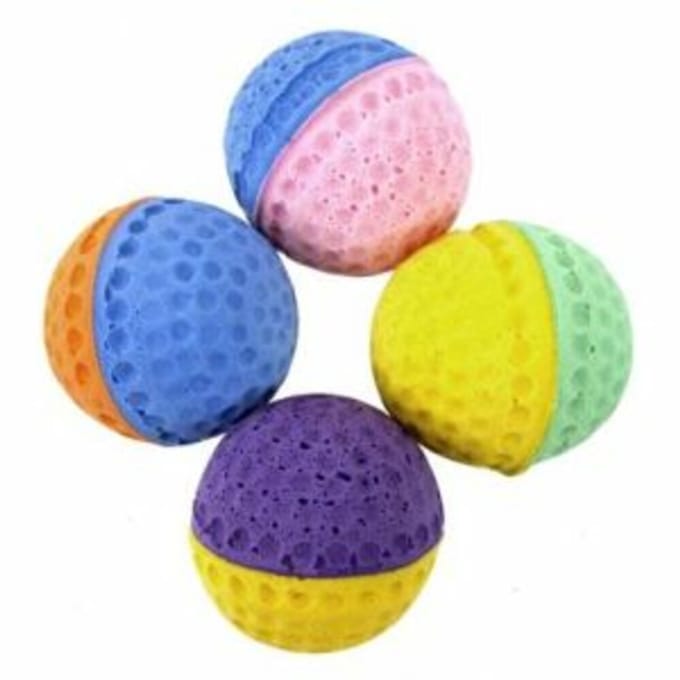 Sponsballen Met 2 Kleuren 4 stuks