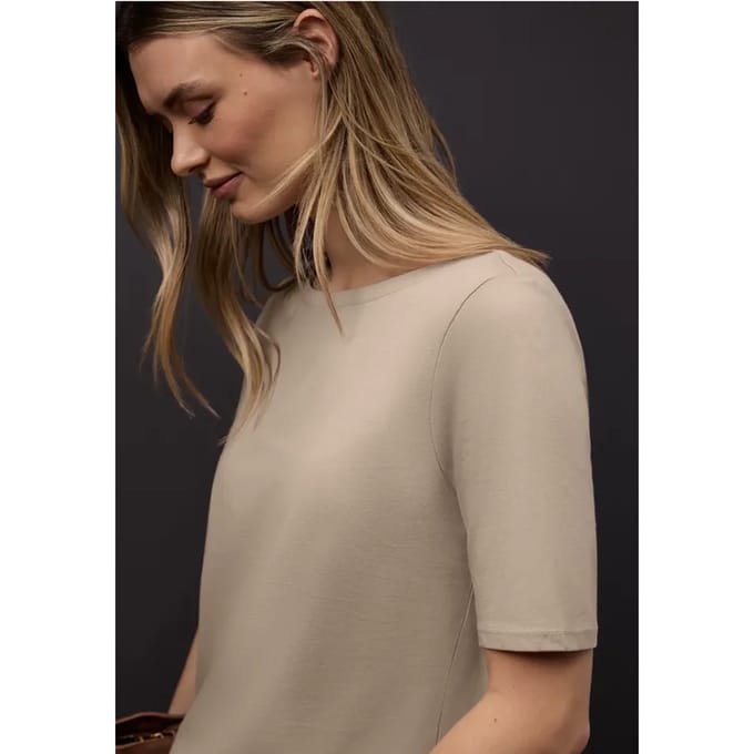 Shirt met boothals