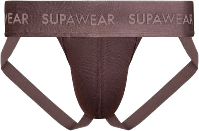 SUPAWEAR Ribbed Jockstrap Peppercorn - MAAT S - Heren Ondergoed - Jockstrap voor Man - Mannen Jock