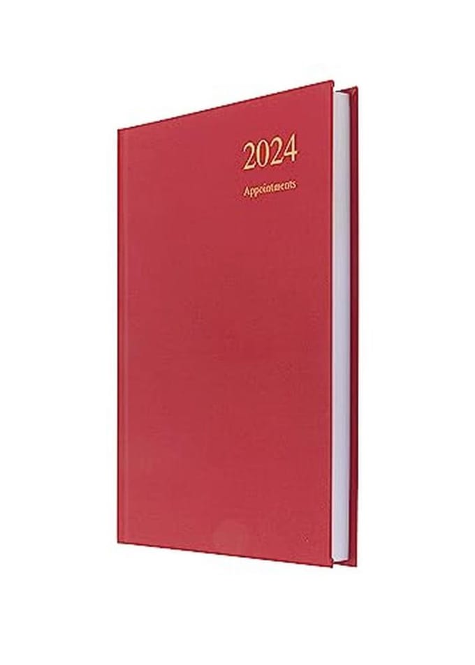 Dagboek 2024 A5 - Milieu-vriendelijk gerecycled papier - Dagelijkse planner met afspraken