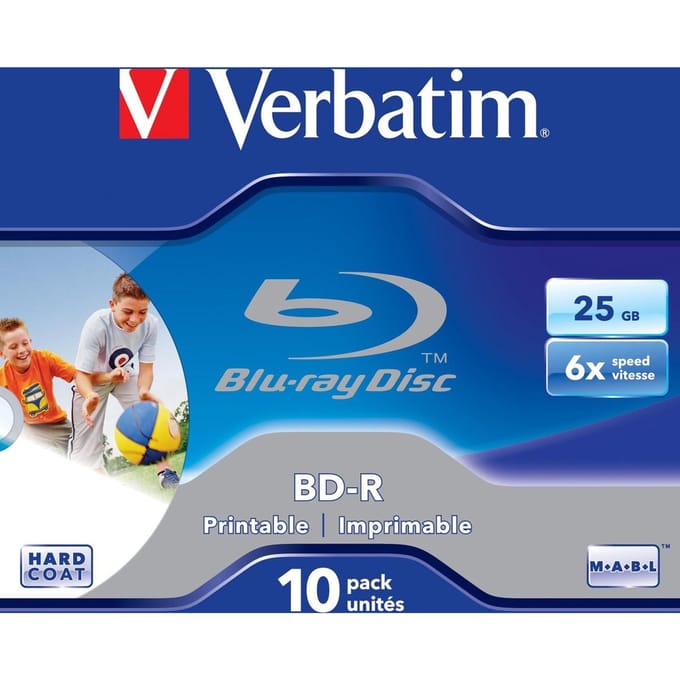 Verbatim 43713 Blu-ray BD-R disc 25 GB 10 stuk(s) Jewelcase Bedrukbaar