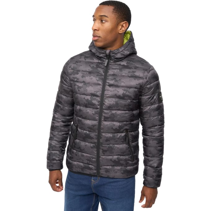 Crosshatch Heren Gattering Camo Jas (Charcoal Camo)